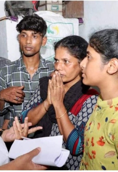 ജയ ബാല കൃഷ്ണൻ്റെ വീട്ടിൽ മുഖ്യമന്ത്രിയെത്തി